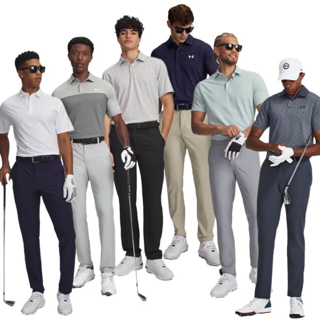 Under Armour Mens Drive UA Storm Stretch Water Repellent Golf Trousers