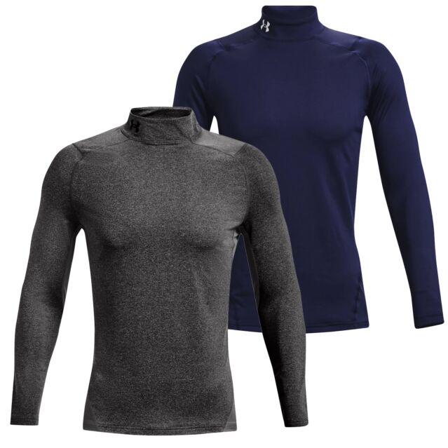 Under Armour Mens 2025 ColdGear Armour Wicking Stretch Mock Golf Baselayer