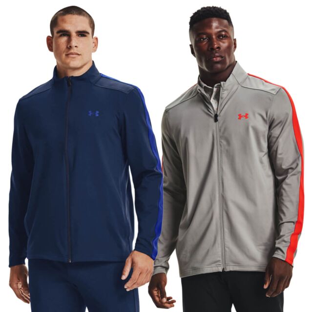 Under Armour Mens Storm ColdGear Stretch Midlayer Full Zip Golf Sweater