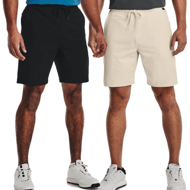 Under Armour Mens Drive Field Storm Water Repellent Stretch Golf Shorts