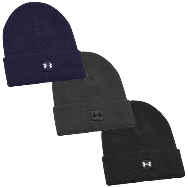 Under Armour Mens 2025 UA Halftime Cuff Moisture Wicking Quick Drying Beanie Hat