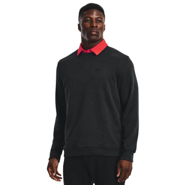 Under Armour Mens UA Storm Fleece Crew Neck Stretch Golf Sweater