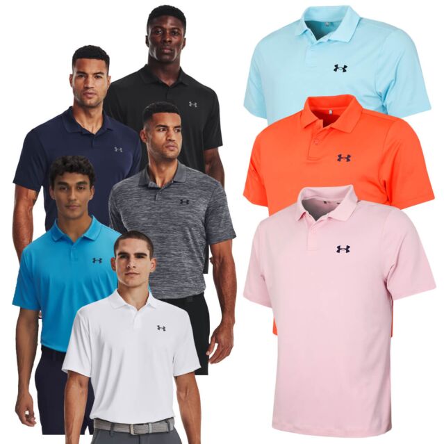Under Armour Mens 2025 UA Performance 3.0 UPF 40 Quick Dry Golf Polo Shirt