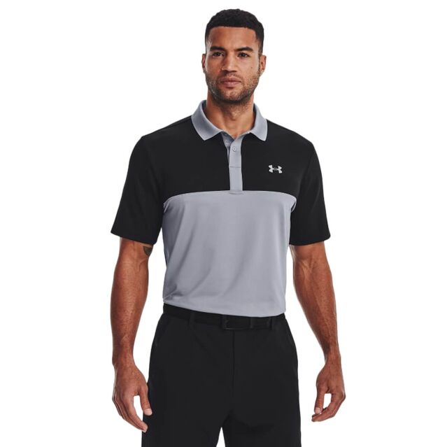 Under Armour Mens UA Performance 3.0 Colour Block Golf Polo Shirt