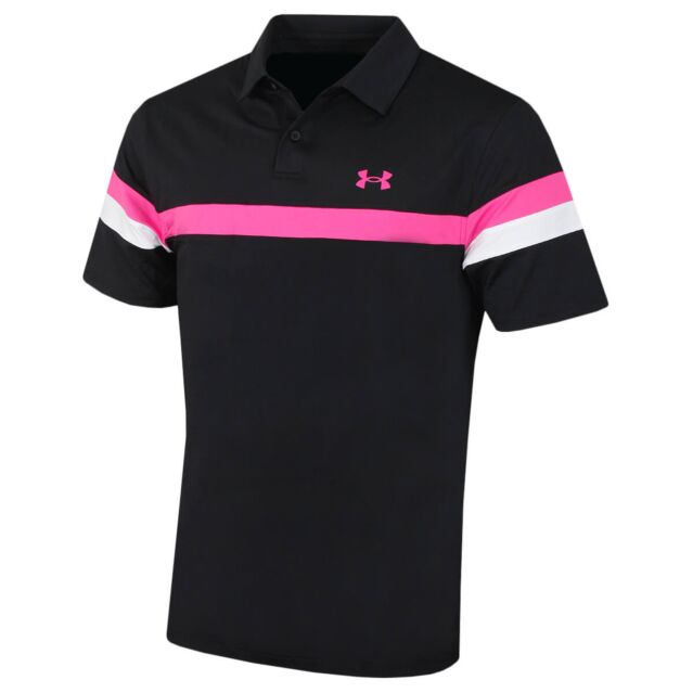 Under Armour Mens UA T2G Wicking Colour Block Golf Polo Shirt