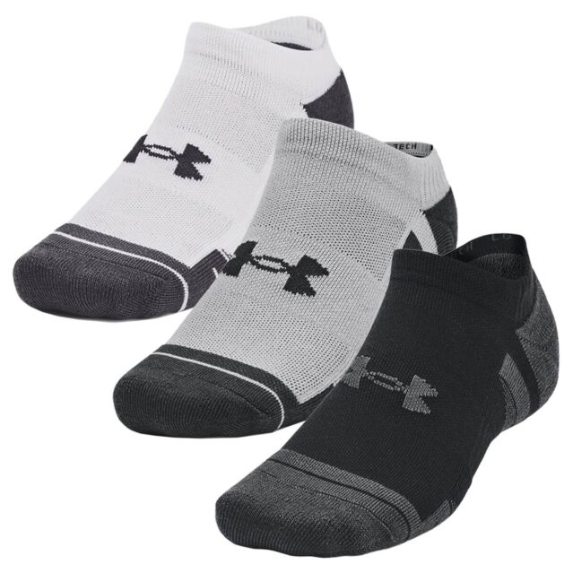 Under Armour Unisex 2025 Performance Tech 3-Pack Moisture Wicking No Show Socks