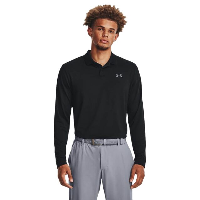 Under Armour Mens UA Performance 3.0 Long Sleeve Golf Polo Shirt