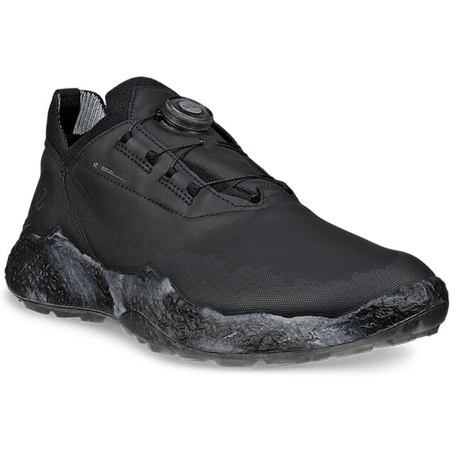 Ecco Mens 2025 M Golf Biom H5 Boa Waterproof Leather Spikeless Golf Shoes