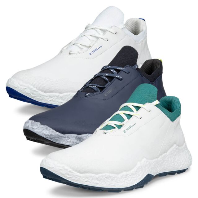 Ecco Mens BIOM H5 Lace Leather Spikeless Waterproof Modern Golf Shoes