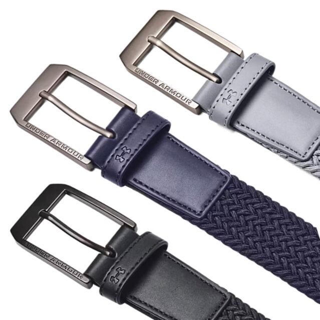 Under Armour Mens UA Drive Braided Stretch Woven Buckle Golf Belt