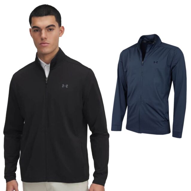 Under Armour Mens 2025 Water Repellent 4 Way Stretch Drive Full Zip Sweater