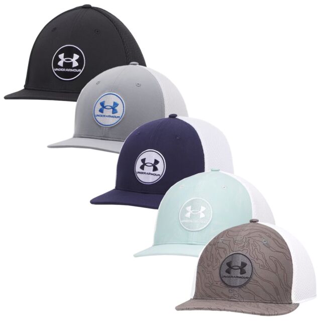 Under Armour Mens UA Drive Mid Iso-Chill Breathable Stretch Golf Cap