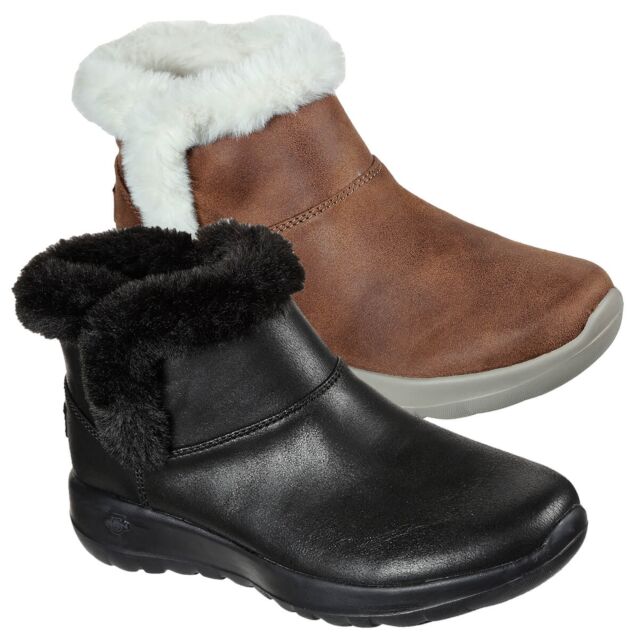 Skechers Womens 2024 On The Go Joy Endeavor Faux Fur Boots