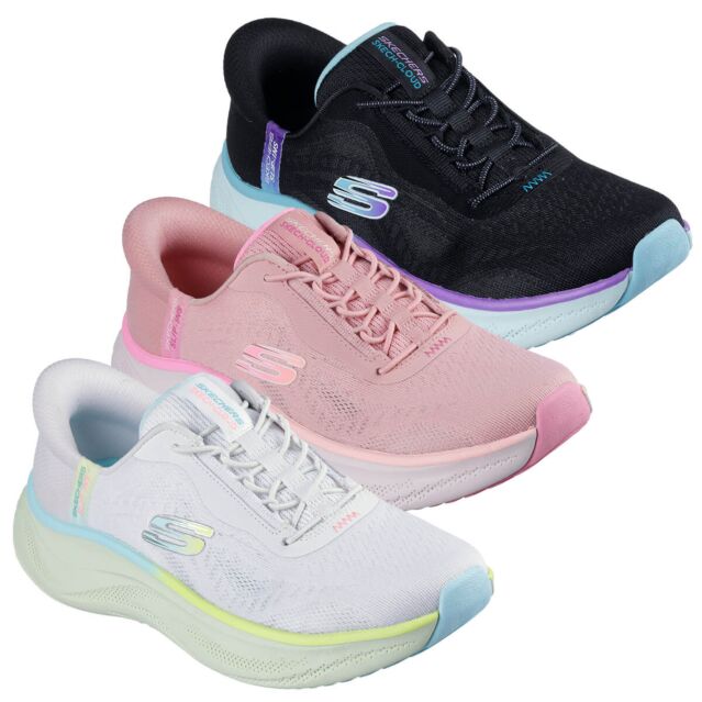 Skechers Womens 2025 Skech Cloud Slip-ins Perfectly Plush Breathable Trainers
