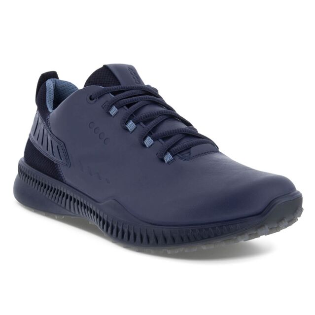 Ecco Mens S Hybrid Water Repellent Leather Comfort Golf Shoes