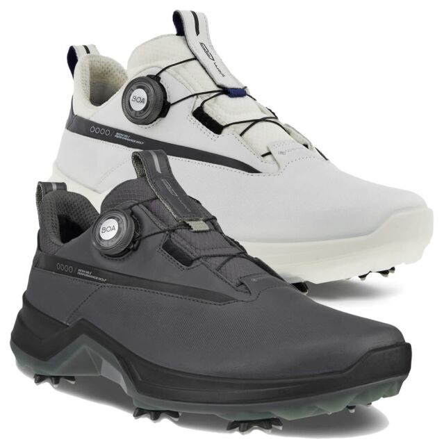 Ecco Mens BIOM G5 M Golf Boa Spiked Leather Waterproof Golf Shoes