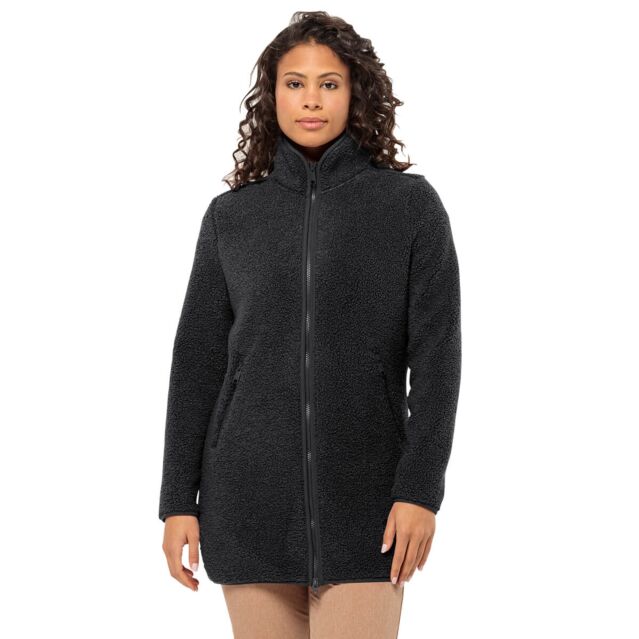 Jack Wolfskin Womens High Curl Soft Feel Breathable Fleece Coat Jacket