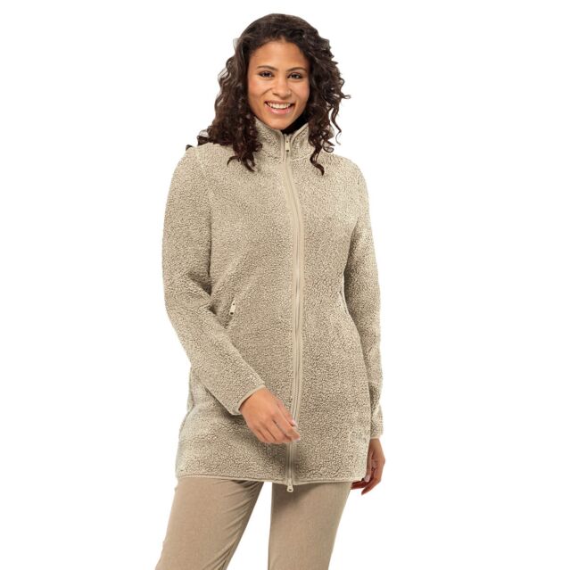 Jack Wolfskin Womens High Curl Soft Feel Breathable Fleece Coat Jacket