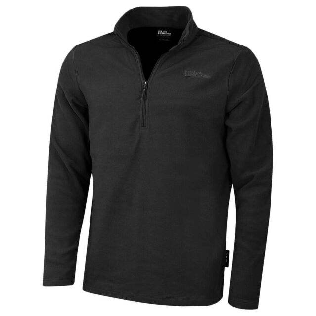 Jack Wolfskin Mens Taunus Half Zip Breathable Fleece Pullover Sweater