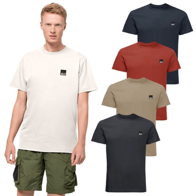 Jack Wolfskin Mens 365 T Organic Cotton Crew Neck Soft Feel T-Shirt