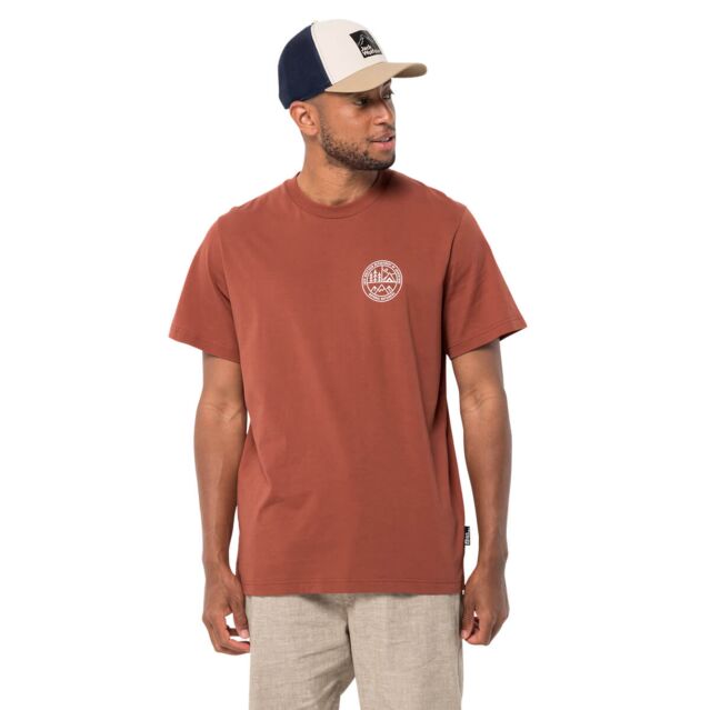 Jack Wolfskin Mens Campfire Breathable Easy Care Organic Cotton T-Shirt