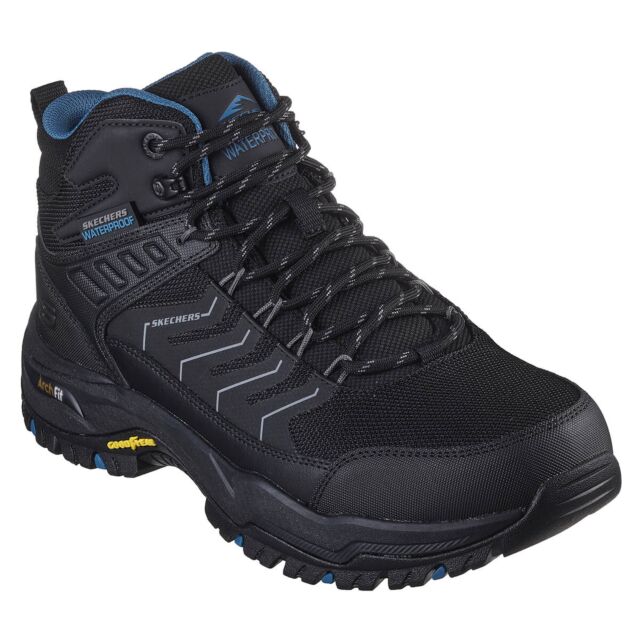 Skechers Mens Arch Fit Dawson Raveno Leather Blend Waterproof Boots
