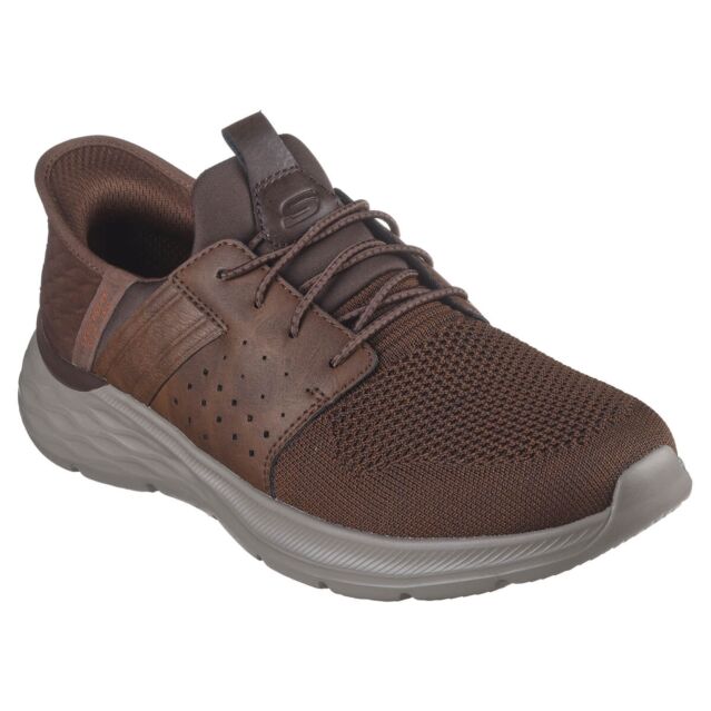 Skechers Mens Garner Newick Hands Free Memory Foam Trainers