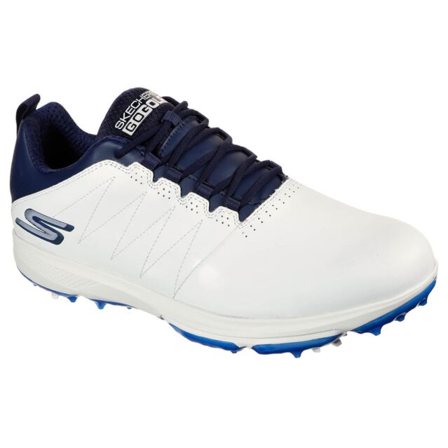 Skechers Mens Pro 4 Legacy Waterproof Spiked Leather Golf Shoes