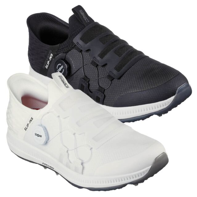 Skechers Mens 2024 Go Golf Elite 5 Slip In Waterproof Arch Fit Golf Shoes