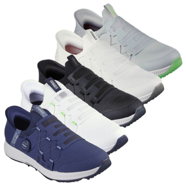 Skechers Mens 2025 Go Elite 5 Slip In Waterproof Spikeless Arch Fit Golf Shoes