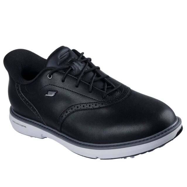 Skechers Mens 2025 Slip-ins GO GOLF Prestige Leather Waterproof Golf Shoes