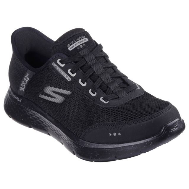 Skechers Mens GO WALK Flex 100 Waterproof Breathable Slip In Trainers