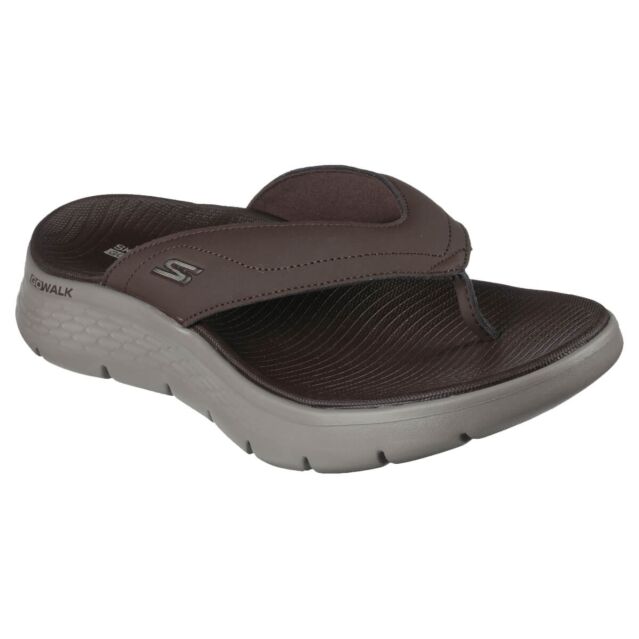 Skechers Mens 2024 Go Walk Flex 3 Point Goga Mat Comfort Sandals