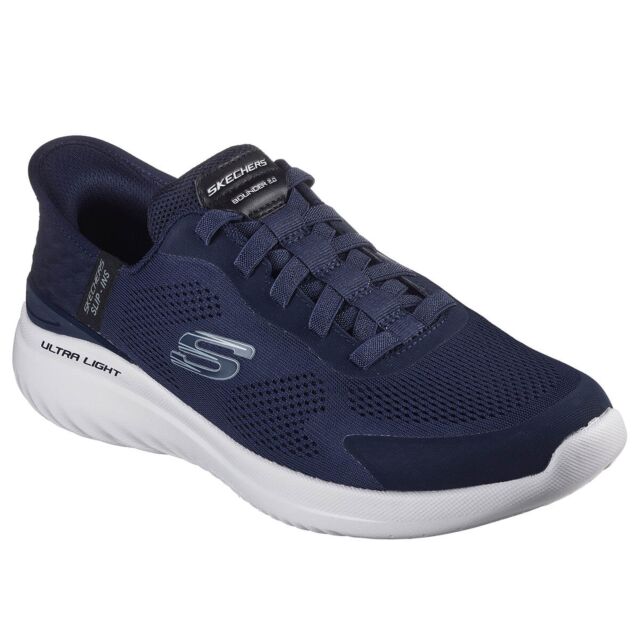 Skechers Mens 2025 Bounder 2.0 Emerged Slip-Ins Engineered Mesh Trainers