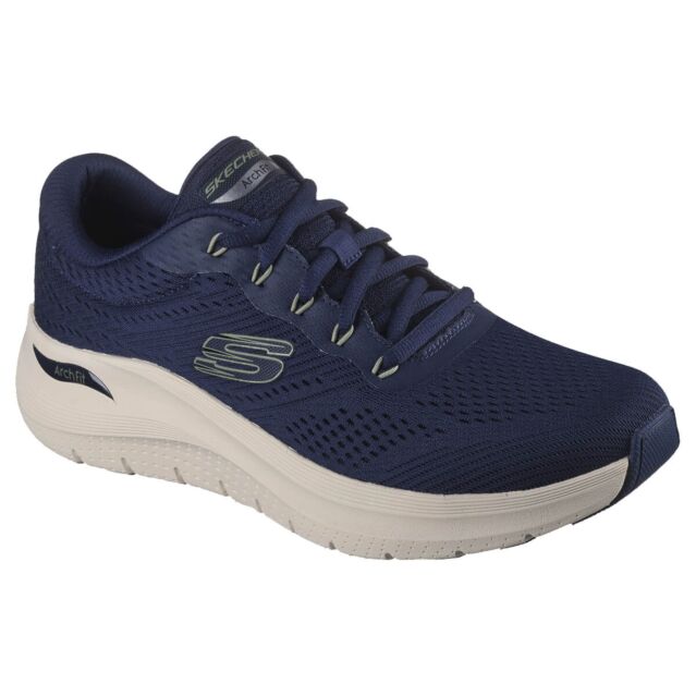 Skechers Mens Arch Fit Engineered Mesh Upper Vegan Trainers