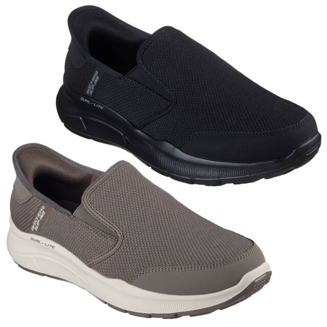 Skechers Mens 2025 Equaliser 5.0 Drayze Cushioned Laceless Slip-Ins Trainers
