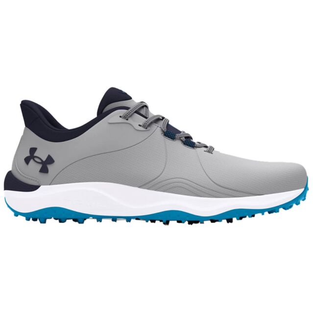 Under Armour Mens UA Drive Pro HOVR Waterproof Spikeless Golf Shoes
