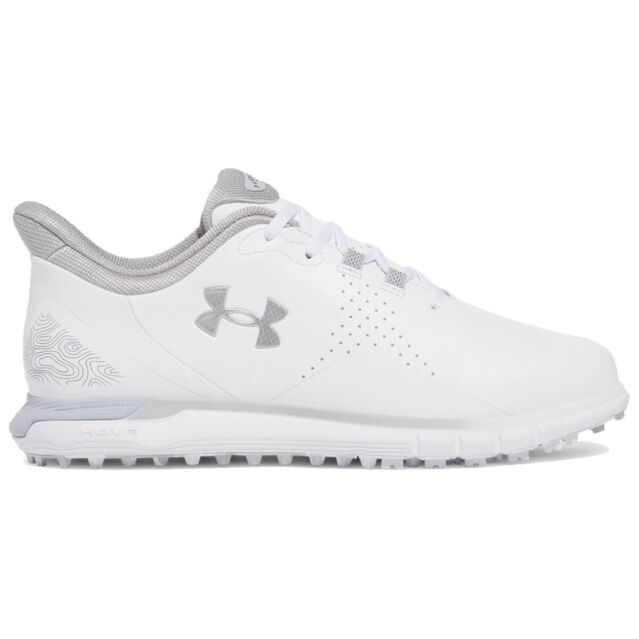Under Armour Mens 2025 Drive Fade Spikeless Cushioned Breathable Golf Shoes