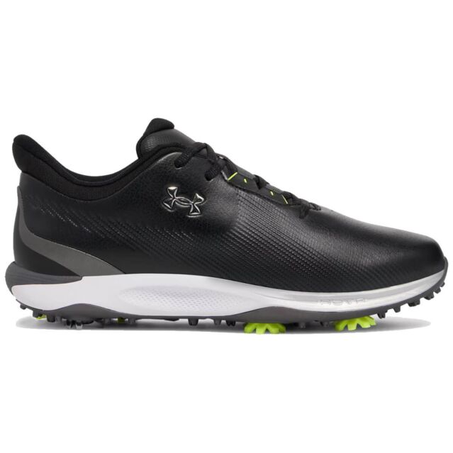 Under Armour Mens 2025 Drive Fade Waterproof Cushioned Breathable Golf Shoes