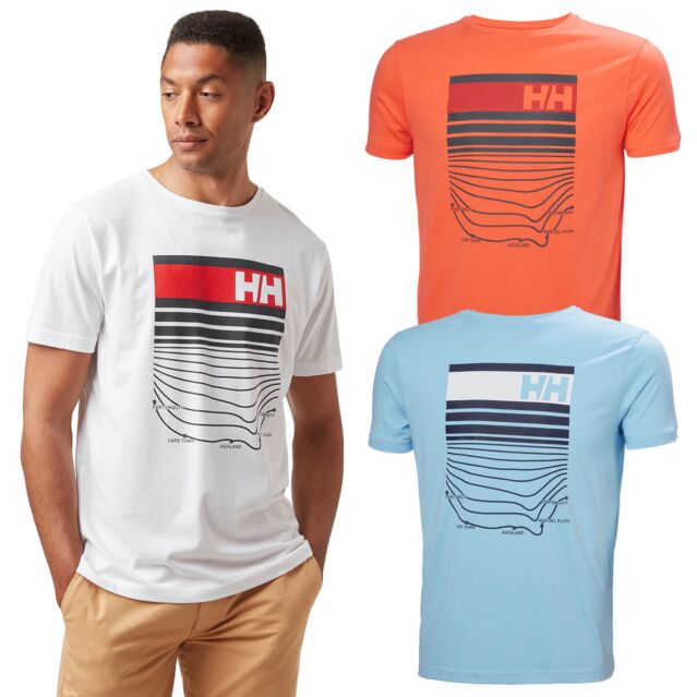 Helly Hansen Mens Shoreline Crew Neck Comfort Graphic T-Shirt