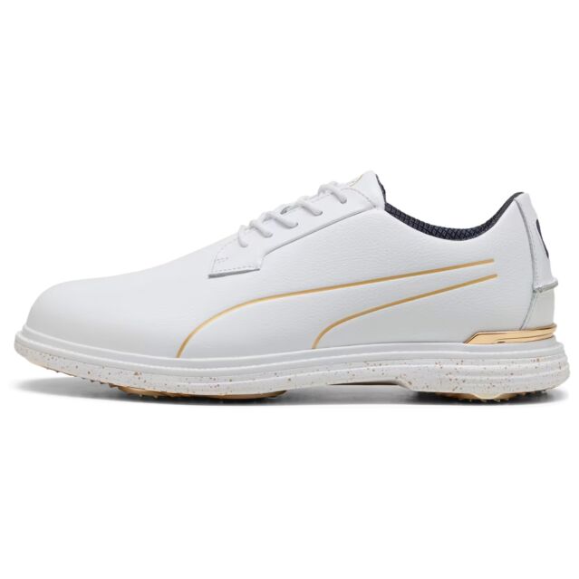 Puma Golf Mens Royale Players Nitrofoam Leather Spiked Golf Shoes