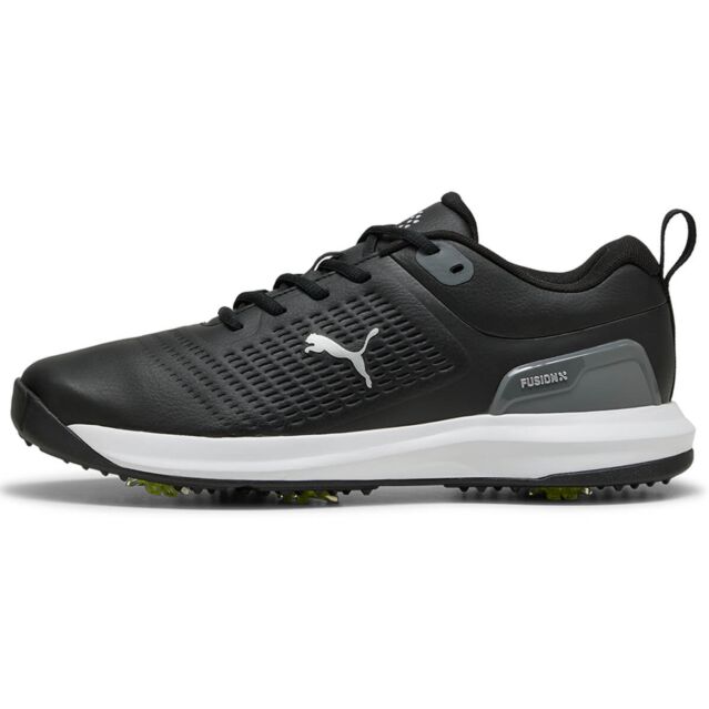 Puma Golf Mens 2025 Fusion Plus Carbon Rubber Waterproof Spikeless Golf Shoes