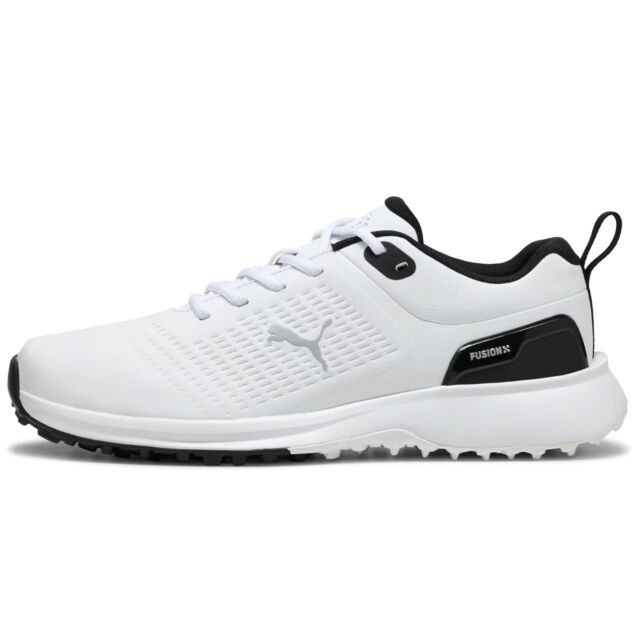 Puma Golf Mens 2025 Fusion Plus Laced Eva Spikeless Waterproof Golf Shoes