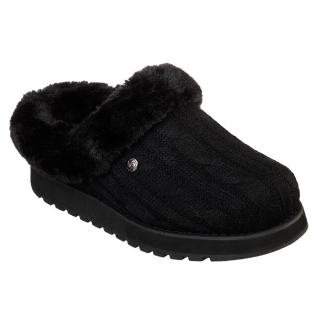 Skechers Womens Keepsakes Ice Angel Slipper Comfort Sweater Knit Shoes