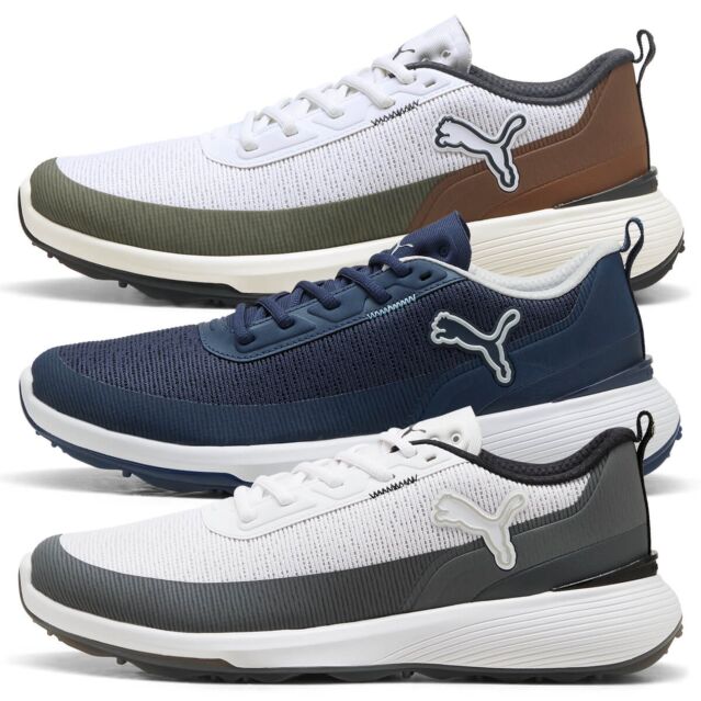 Puma Golf Mens Gruve Sport Waterproof Foam Cushion Spikeless Golf Shoes