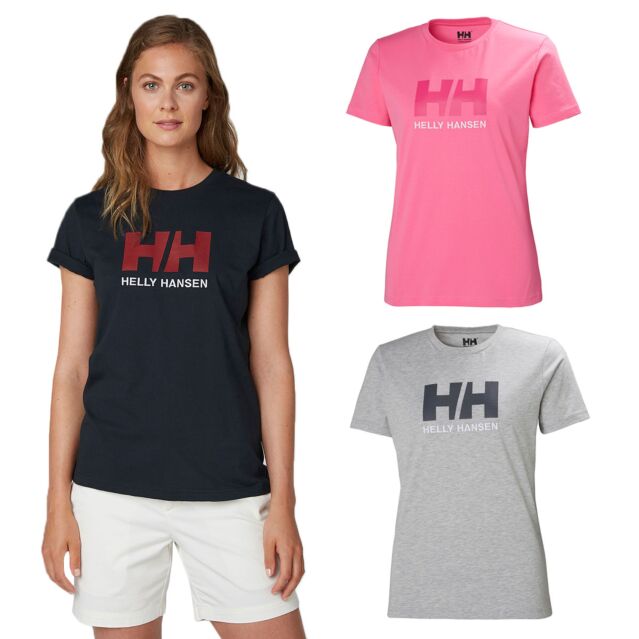 Helly Hansen Womens Lightweight HH Logo Short Sleeve Classic Cotton T-Shirt