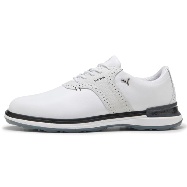 Puma Golf Mens 2025 Avant Pebble Leather Comfortable Waterproof Golf Shoes