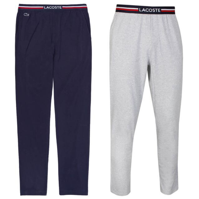 Lacoste Mens 3H3461 Soft Stretch Cotton Loungewear Pyjama Bottoms