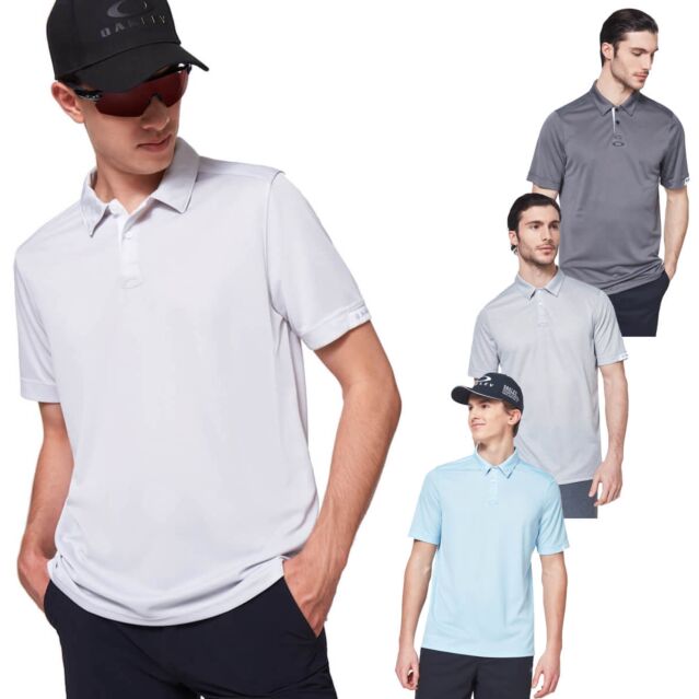 Oakley Mens Gravity 2.0 Breathable Short Sleeve UV Protection Golf Polo Shirt