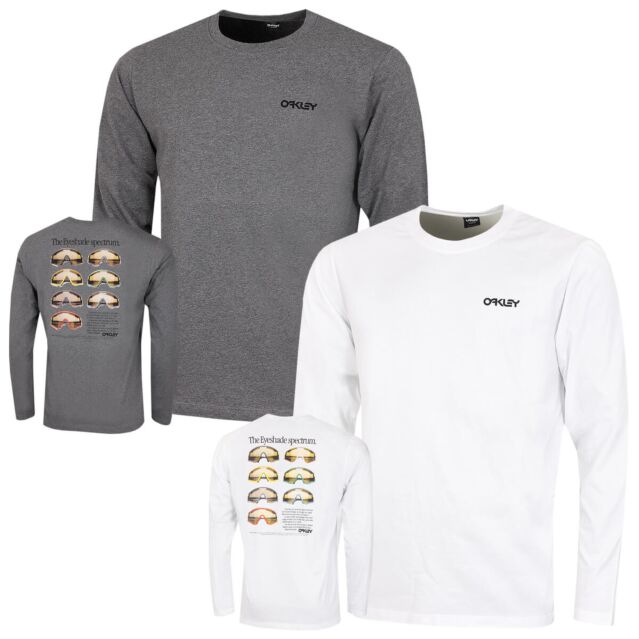Oakley Mens Heritage Eyeshade Long Sleeve Cotton Crew Neck Tee T-Shirt